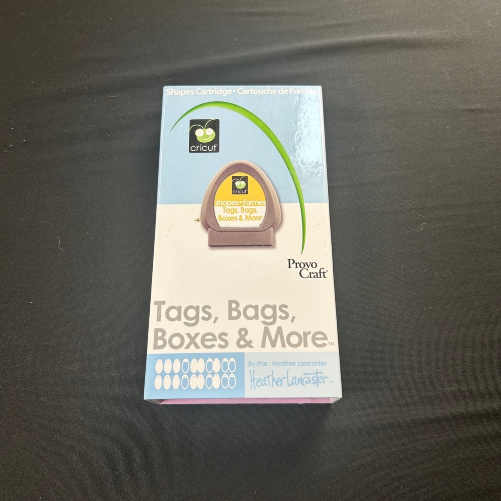 Cricut Tags, Bags, Boxes, & More Shapes Cartridge Link Status Unknown
